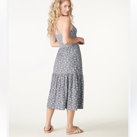 Nation LTD Penelope Cross Back Midi Dress Size S - Picture 1 of 16